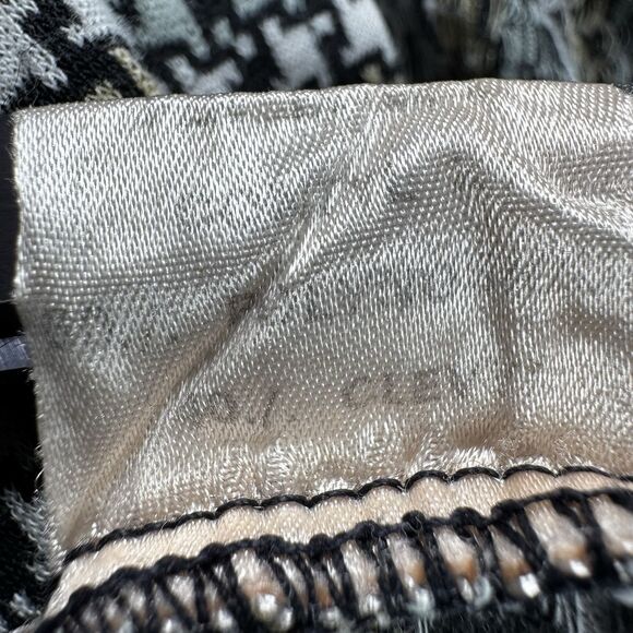 Vintage 70s Pierre Conte France Creation Jersey Shirt Men Size 4 Mod Houndstooth - Picture 12 of 14